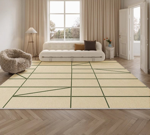 Modern Rugs for Living Room, Geometric Area Rugs under Coffee Table, Contemporary Modern Rugs for Dining Room, Large Modern Rugs for Bedroom-Grace Painting Crafts