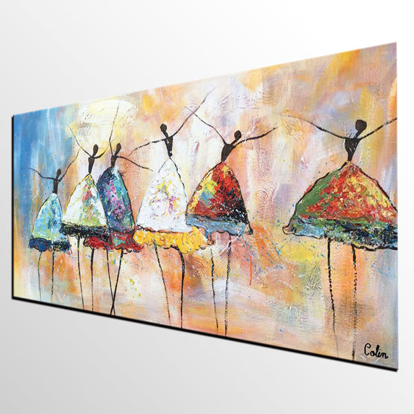 Acrylic Canvas Painting, Ballet Dancer Painting, Wall Art Paintings, Abstract Painting for Living Room, Custom Abstract Painting, Buy Art Online-Grace Painting Crafts