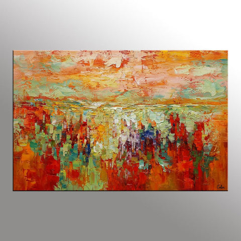 Custom Abstract Artwork, Canvas Painting, Abstract Landscape Painting, Modern Art Painting-Grace Painting Crafts