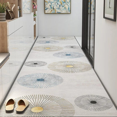 Modern Extra Long Hallway Runners, Easy Care Kitchen Runner Rugs, Stain-resistant Non Slip Entryway Runner Rug Ideas, Long Hallway Runners, Long Narrow Runner Rugs, Entrance Hallway Runners-Grace Painting Crafts