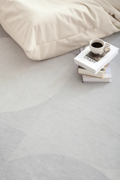 Abstract Contemporary Rugs for Bedroom, Dining Room Floor Rugs, Grey Modern Rugs under Sofa, Large Modern Rugs in Living Room, Modern Rugs for Office-Grace Painting Crafts