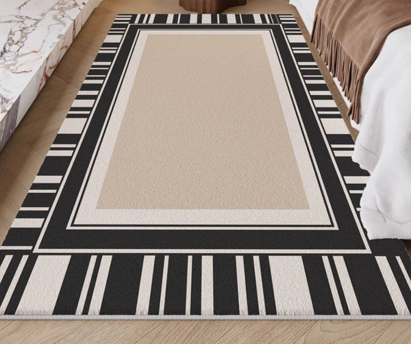 Modern Rugs for Living Room, Simple Contemporary Modern Rugs, Abstract Contemporary Rugs Next to Bed, Modern Rugs for Dining Room-Grace Painting Crafts