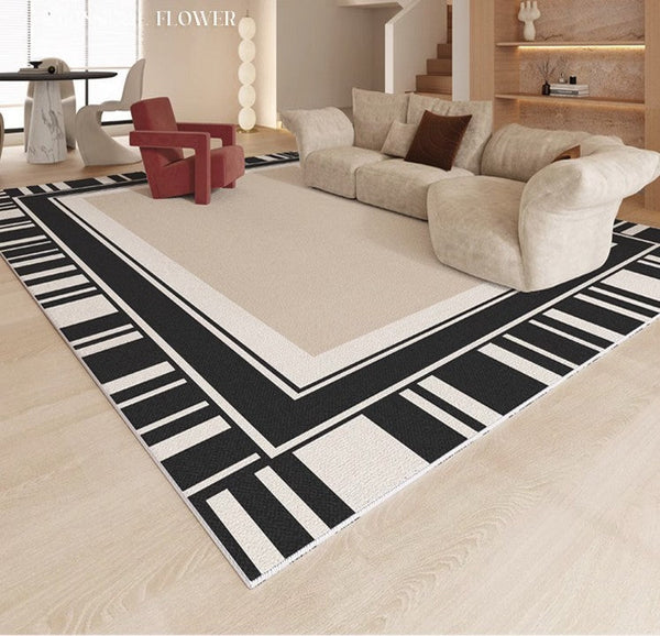 Modern Rugs for Living Room, Simple Contemporary Modern Rugs, Abstract Contemporary Rugs Next to Bed, Modern Rugs for Dining Room-Grace Painting Crafts