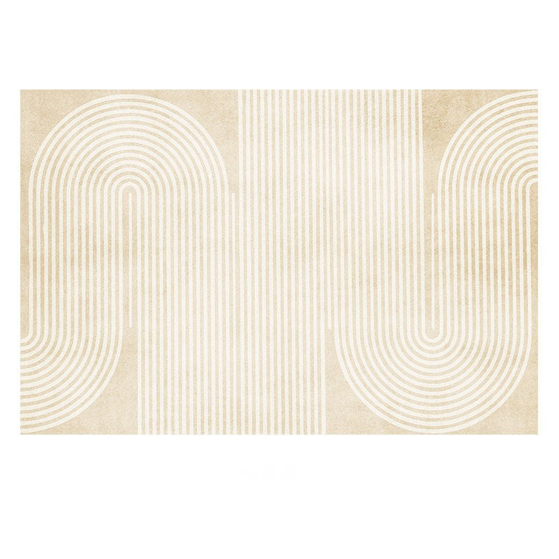 Cream Color Modern Living Room Rugs, Dining Room Modern Rugs, Thick Soft Modern Rugs for Living Room, Contemporary Rugs for Bedroom-Grace Painting Crafts