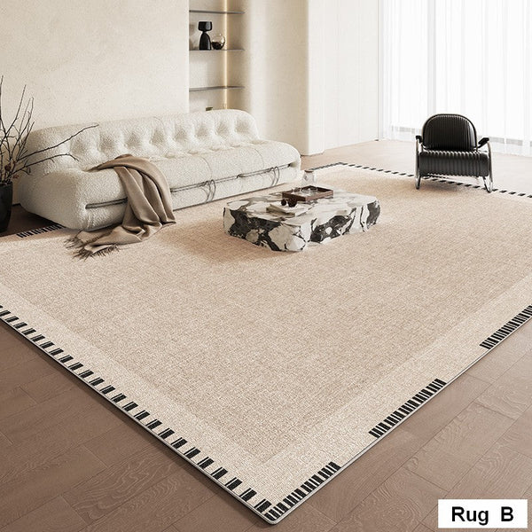 Bedroom Floor Rugs, Simple Abstract Rugs for Living Room, Contemporary Abstract Rugs for Dining Room, Modern Rug Ideas for Living Room-Grace Painting Crafts