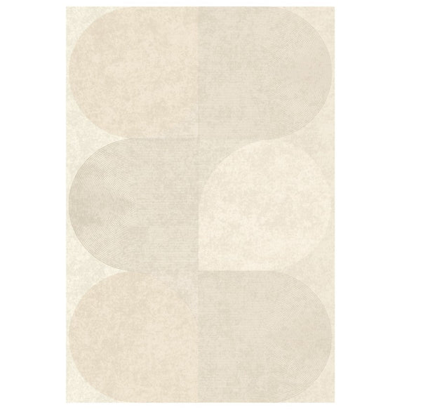 Modern Rug Ideas for Bedroom, Contemporary Modern Rug Placement Ideas for Living Room, Cream Color Geometric Rugs for Dining Room-Grace Painting Crafts