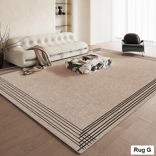 Living Room Modern Rug Ideas, Contemporary Abstract Rugs for Dining Room, Simple Abstract Rugs for Living Room, Bedroom Floor Rugs-Grace Painting Crafts