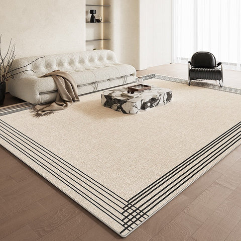 Contemporary Abstract Rugs for Dining Room, Modern Rug Ideas for Living Room, Bedroom Floor Rugs, Simple Abstract Rugs for Living Room-Grace Painting Crafts