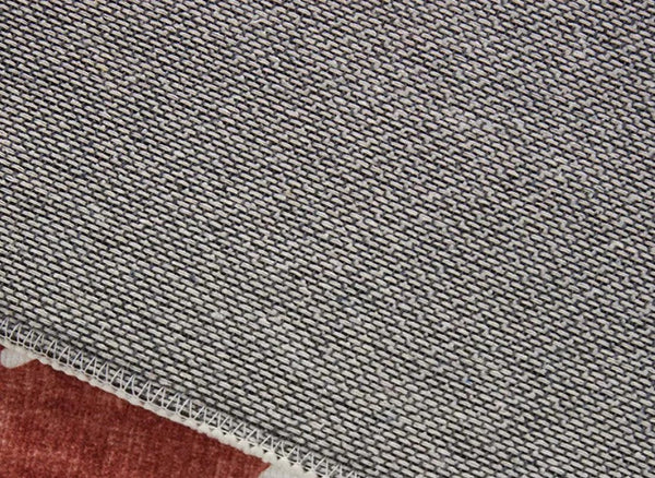 Dining Room Modern Red Rugs, Contemporary Modern Rugs for Bedroom, Modern Area Rugs under Sofa, Mid Century Area Rugs for Living Room-Grace Painting Crafts