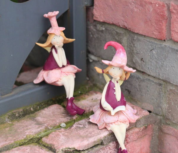 Lovely Flower Fairy Statue for Garden, Beautiful Cute Garden Courtyard Ornaments, Creative Villa Outdoor Decor Gardening Ideas, Unique Modern Garden Sculptures-Grace Painting Crafts