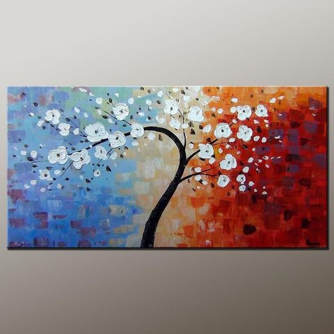 Heavy Texture Painting, Flower Art, Acrylic Painting, Abstract Art Painting, Canvas Wall Art, Bedroom Wall Art, Canvas Art, Modern Art, Contemporary Art-Grace Painting Crafts