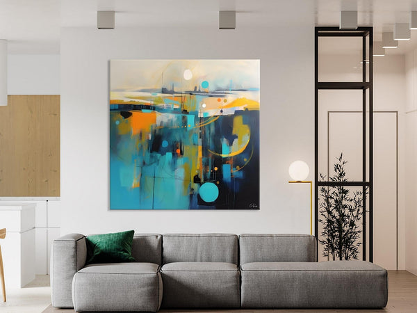 Extra Large Abstract Painting for Living Room, Acrylic Canvas Paintings, Original Modern Wall Art, Oversized Contemporary Acrylic Paintings-Grace Painting Crafts