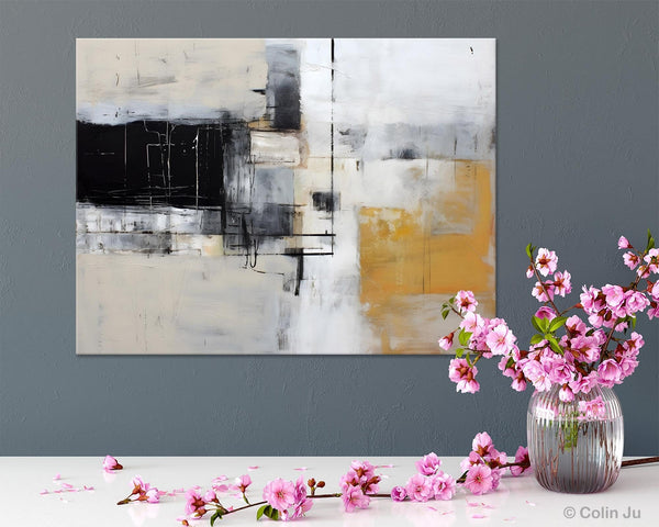 Modern Abstract Art Paintings, Extra Large Canvas Painting for Bedroom, Original Canvas Wall Art, Oversized Contemporary Acrylic Paintings-Grace Painting Crafts