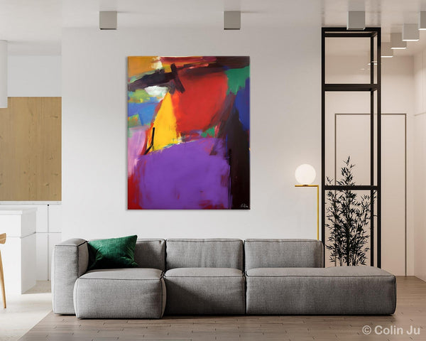 Abstract Painting on Canvas, Extra Large Abstract Painting for Living Room, Large Original Abstract Wall Art, Contemporary Acrylic Paintings-Grace Painting Crafts