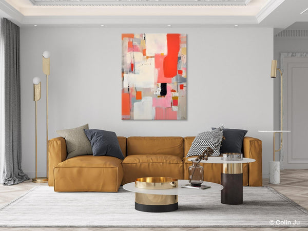 Extra Large Painting on Canvas, Huge Contemporary Acrylic Paintings, Extra Large Canvas Painting for Bedroom, Original Abstract Wall Art-Grace Painting Crafts