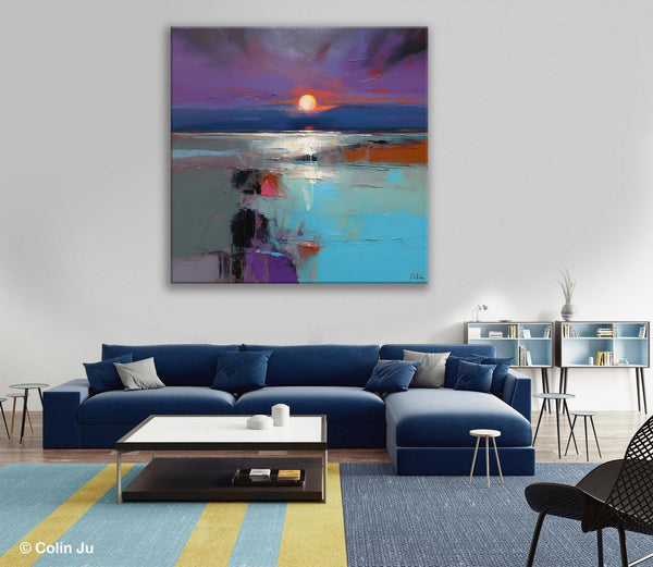 Original Canvas Wall Art Paintings, Modern Canvas Painting for Living Room, Acrylic Painting on Canvas, Landscape Abstract Paintings-Grace Painting Crafts