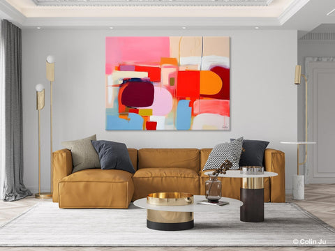 Extra Large Canvas Paintings, Original Abstract Art, Modern Wall Art Ideas for Dining Room, Impasto Painting, Contemporary Acrylic Paintings-Grace Painting Crafts