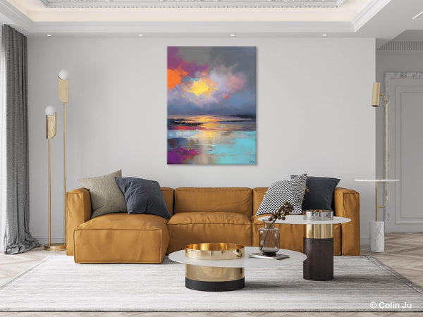 Landscape Painting on Canvas, Abstract Paintings for Bedroom, Contemporary Wall Art Paintings, Extra Large Original Art, Buy Wall Art Online-Grace Painting Crafts