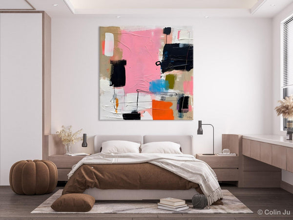 Modern Acrylic Artwork, Large Abstract Painting for Bedroom, Original Abstract Wall Art, Modern Canvas Paintings, Contemporary Canvas Art-Grace Painting Crafts