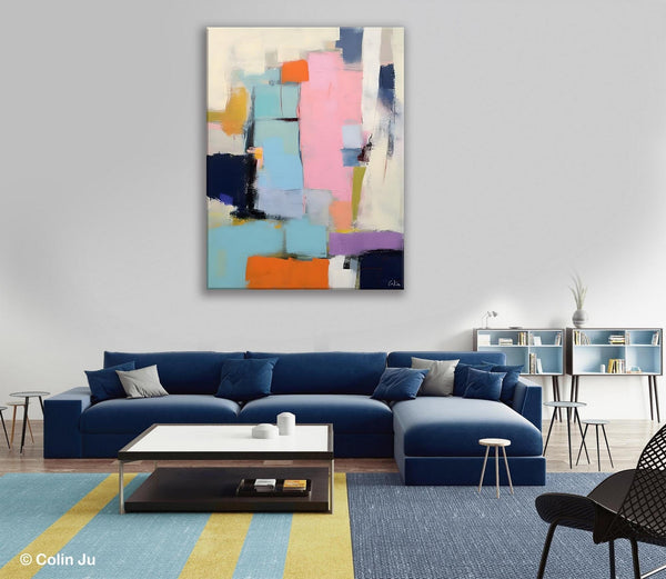 Original Canvas Art, Contemporary Acrylic Painting on Canvas, Large Wall Art Painting for Bedroom, Oversized Modern Abstract Wall Paintings-Grace Painting Crafts