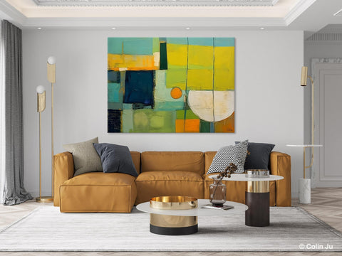 Contemporary Acrylic Paintings, Hand Painted Original Canvas Wall Art, Large Canvas Art Painting for Bedroom, Huge Modern Abstract Paintings-Grace Painting Crafts