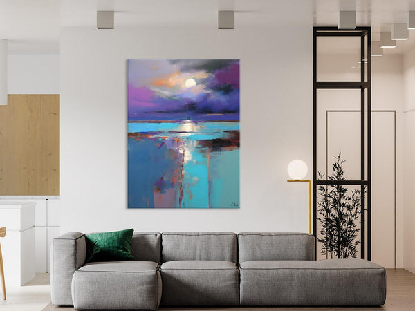 Extra Large Original Art, Landscape Painting on Canvas, Hand Painted Canvas Art, Abstract Landscape Artwork, Contemporary Wall Art Paintings-Grace Painting Crafts