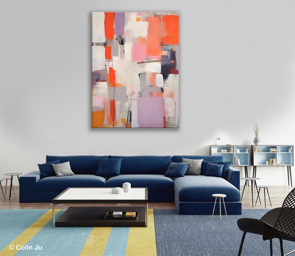 Large Painting for Dining Room, Original Canvas Artwork, Contemporary Acrylic Painting on Canvas, Simple Abstract Art, Wall Art Paintings-Grace Painting Crafts