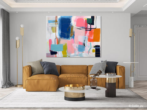 Large Wall Art Painting for Bedroom, Original Canvas Art, Oversized Modern Abstract Wall Paintings, Contemporary Acrylic Painting on Canvas-Grace Painting Crafts