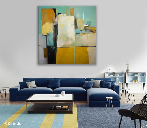 Modern Canvas Paintings, Contemporary Canvas Art, Original Modern Wall Art, Modern Acrylic Artwork, Large Abstract Painting for Bedroom-Grace Painting Crafts