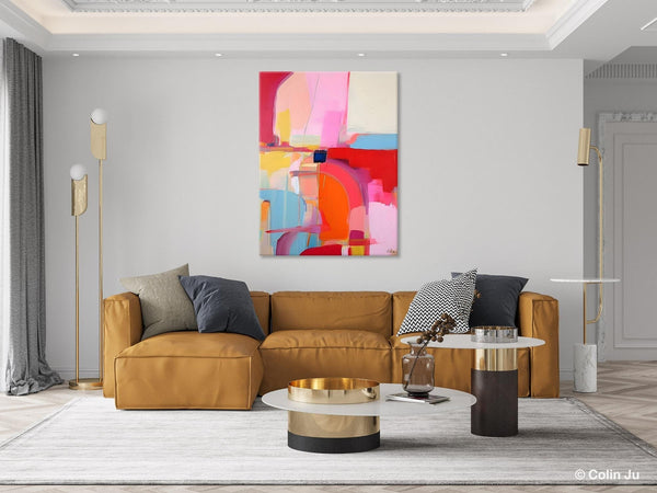 Contemporary Abstract Paintings on Canvas, Oversized Abstract Wall Art Paintings, Large Wall Paintings for Bedroom, Original Abstract Art-Grace Painting Crafts