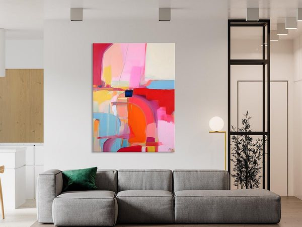 Contemporary Abstract Paintings on Canvas, Oversized Abstract Wall Art Paintings, Large Wall Paintings for Bedroom, Original Abstract Art-Grace Painting Crafts