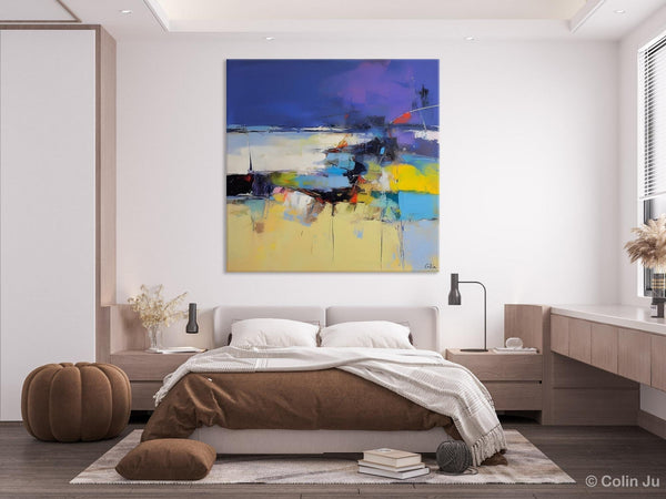 Original Modern Abstract Artwork, Geometric Modern Canvas Art, Extra Large Canvas Paintings for Living Room, Abstract Wall Art for Sale-Grace Painting Crafts