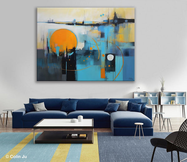 Oversized Canvas Wall Art Paintings, Original Modern Artwork, Large Abstract Painting for Bedroom, Contemporary Acrylic Painting on Canvas-Grace Painting Crafts