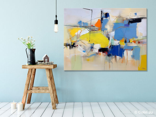 Large Canvas Art for Sale, Original Abstract Art Paintings, Hand Painted Canvas Art, Acrylic Painting on Canvas, Large Painting for Bedroom-Grace Painting Crafts