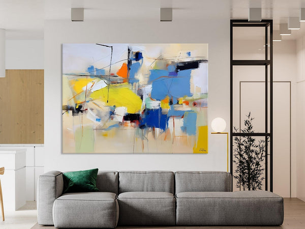 Large Canvas Art for Sale, Original Abstract Art Paintings, Hand Painted Canvas Art, Acrylic Painting on Canvas, Large Painting for Bedroom-Grace Painting Crafts