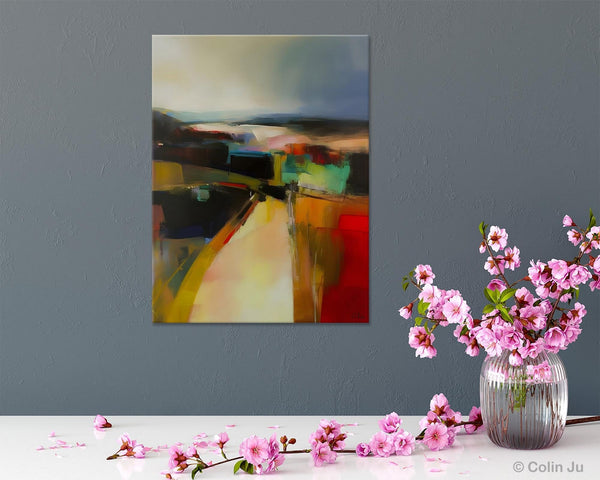 Original Landscape Paintings, Acrylic Painting on Canvas, Extra Large Paintings for Bedroom, Modern Paintings, Large Contemporary Wall Art-Grace Painting Crafts