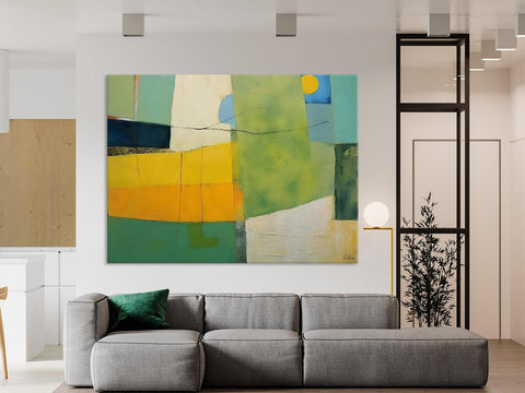 Original Canvas Artwork, Large Wall Art Painting for Dining Room, Contemporary Acrylic Painting on Canvas, Modern Abstract Wall Paintings-Grace Painting Crafts