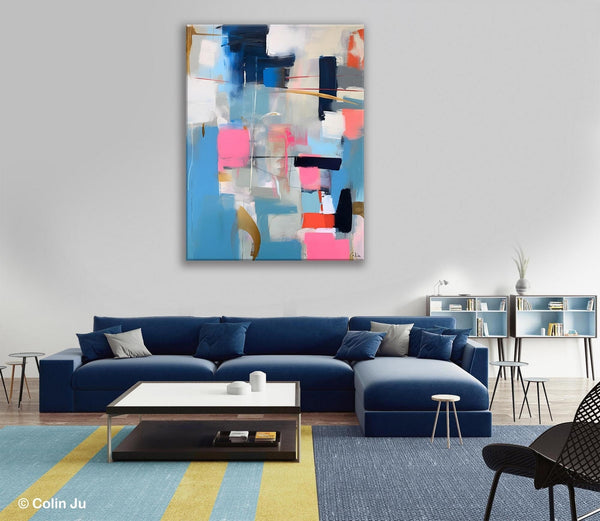 Modern Wall Art Paintings, Canvas Paintings for Bedroom, Contemporary Acrylic Painting on Canvas, Large Original Art, Buy Wall Art Online-Grace Painting Crafts