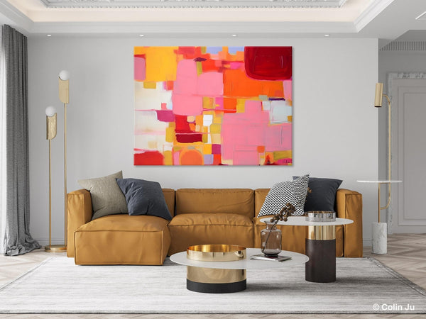 Original Acrylic Wall Art, Oversized Contemporary Acrylic Paintings, Abstract Canvas Paintings, Extra Large Canvas Painting for Living Room-Grace Painting Crafts