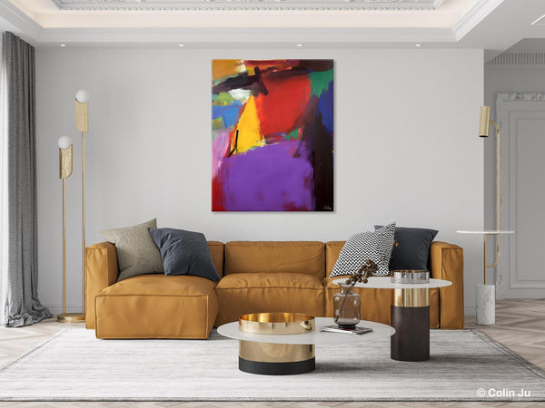 Abstract Painting on Canvas, Extra Large Abstract Painting for Living Room, Large Original Abstract Wall Art, Contemporary Acrylic Paintings-Grace Painting Crafts