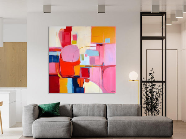 Ultra Modern Acrylic Paintings, Abstract Painting for Bedroom, Original Modern Wall Art Paintings, Oversized Contemporary Canvas Paintings-Grace Painting Crafts