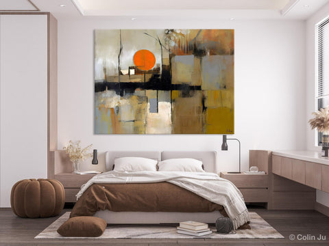 Large Wall Art Ideas for Living Room, Hand Painted Canvas Art, Oversized Canvas Paintings, Original Abstract Art, Contemporary Acrylic Art-Grace Painting Crafts