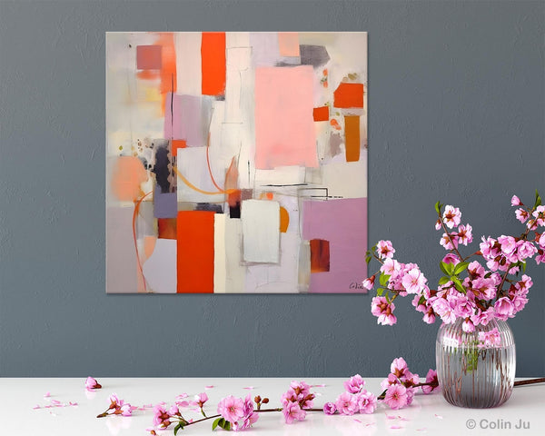 Original Abstract Wall Art, Modern Canvas Paintings, Large Abstract Painting for Bedroom, Modern Acrylic Artwork, Contemporary Canvas Art-Grace Painting Crafts