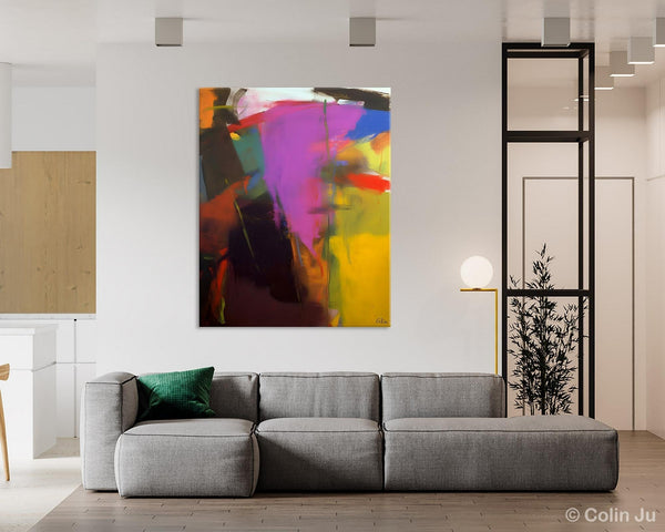 Large Original Abstract Wall Art, Contemporary Acrylic Paintings, Extra Large Abstract Painting for Dining Room, Abstract Painting on Canvas-Grace Painting Crafts