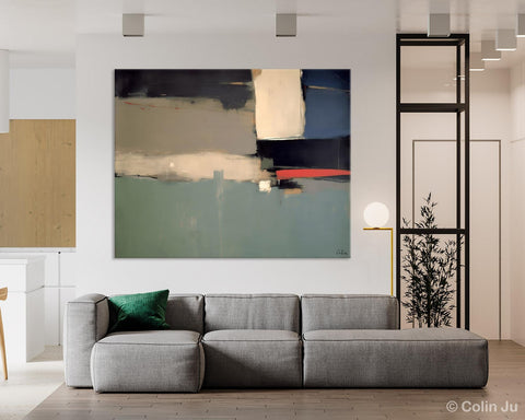 Contemporary Acrylic Paintings, Extra Large Abstract Painting for Living Room, Large Original Abstract Wall Art, Abstract Painting on Canvas-Grace Painting Crafts