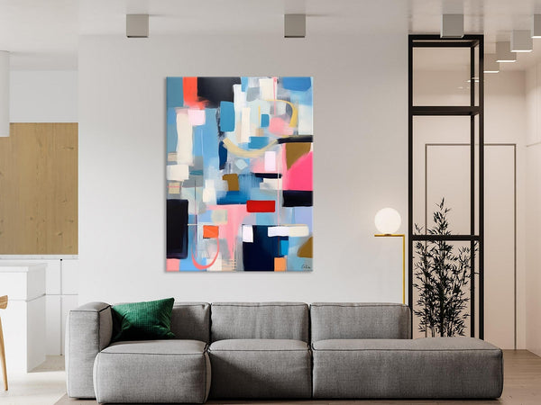 Original Modern Artwork, Contemporary Acrylic Painting on Canvas, Large Wall Art Painting for Bedroom, Oversized Abstract Wall Art Paintings-Grace Painting Crafts