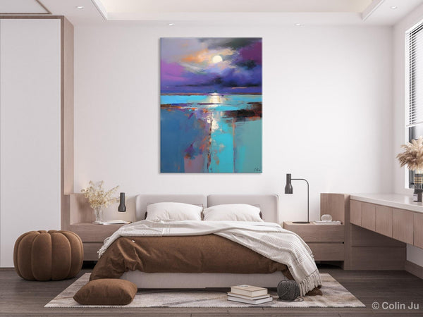 Extra Large Original Art, Landscape Painting on Canvas, Hand Painted Canvas Art, Abstract Landscape Artwork, Contemporary Wall Art Paintings-Grace Painting Crafts