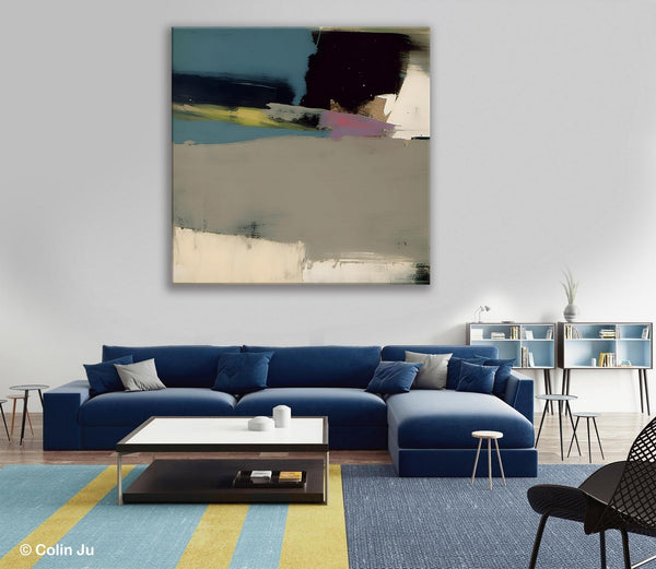 Abstract Wall Art for Bedroom, Original Modern Acrylic Artwork, Modern Canvas Art Paintings, Extra Large Abstract Paintings for Dining Room-Grace Painting Crafts