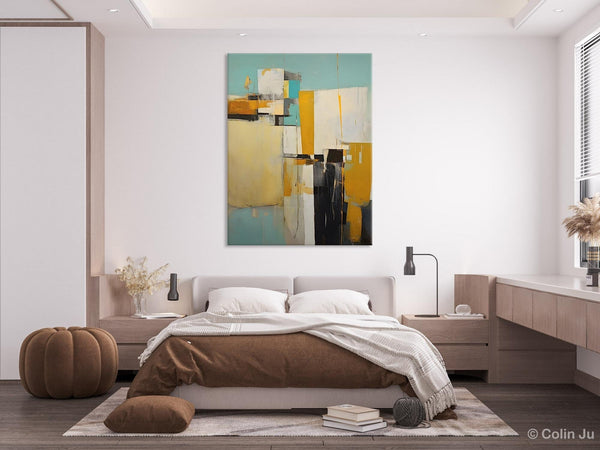 Large Modern Canvas Wall Art Paintings, Large Wall Art Paintings for Bedroom, Original Abstract Art, Hand Painted Acrylic Painting on Canvas-Grace Painting Crafts