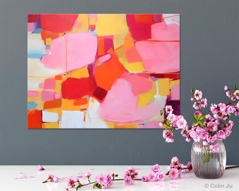 Original Modern Artwork, Large Wall Art Painting for Bedroom, Oversized Abstract Wall Art Paintings, Contemporary Acrylic Painting on Canvas-Grace Painting Crafts